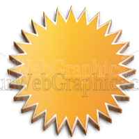 illustration - 3d-starburst-orange-png